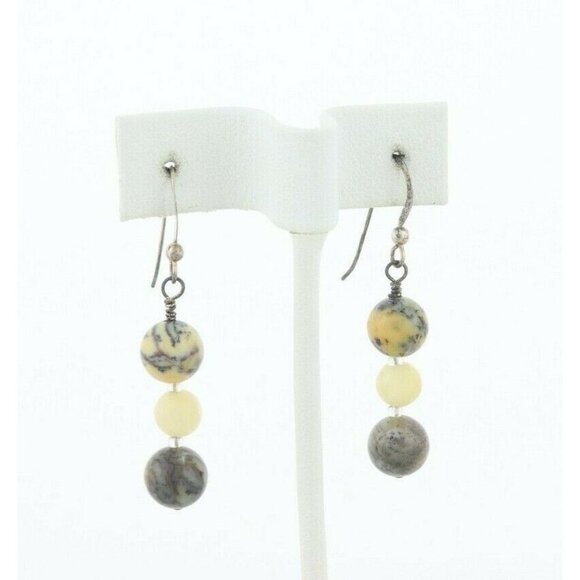 Unbranded Jewelry - Sterling Silver Agate Earrings Dangle Drop Earrings